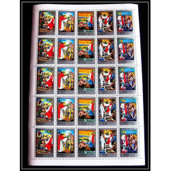 267d - sharjah MNH ** Mi N°759/768 A life of Jésus-Christ religion feuilles sheets