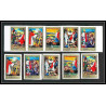268b - sharjah MNH ** Mi N°759/768 B life of Jésus-Christ religion Non dentelé imperf bande + timbres