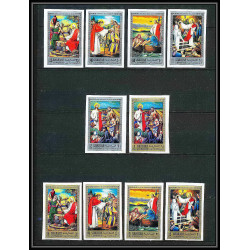 268c - sharjah MNH ** Mi N°759/768 B life of Jésus-Christ religion Non dentelé imperf