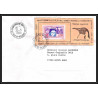 71541 porte timbre complet 18 gorfou manchot oiseaux birds collectionnez les plis des terres australes taaf lettre cover