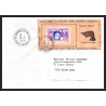 71541 porte timbre complet 18 gorfou manchot oiseaux birds collectionnez les plis des terres australes taaf lettre cover