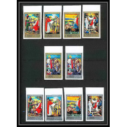 268e - sharjah MNH ** Mi N°759/768 B life of Jésus-Christ religion Non dentelé imperf