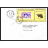 71544 porte timbre complet 18 gorfou manchot oiseaux birds collectionnez les plis des terres australes taaf lettre cover