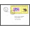 71544 porte timbre complet 18 gorfou manchot oiseaux birds collectionnez les plis des terres australes taaf lettre cover