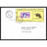 71544 porte timbre complet 18 gorfou manchot oiseaux birds collectionnez les plis des terres australes taaf lettre cover