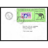 71545 porte timbre complet 18 gorfou manchot oiseaux birds collectionnez les plis des terres australes taaf lettre cover