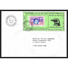 71545 porte timbre complet 18 gorfou manchot oiseaux birds collectionnez les plis des terres australes taaf lettre cover