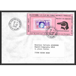 71546 porte timbre complet 18 gorfou manchot oiseaux birds collectionnez les plis des terres australes taaf lettre cover