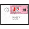 71546 porte timbre complet 18 gorfou manchot oiseaux birds collectionnez les plis des terres australes taaf lettre cover