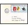 71552 porte timbre 1988 gorfou sauteur oiseaux birds collectionnez les plis des terres australes taaf lettre cover