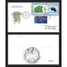 71566 porte timbre 1988 gorfou fiorland oiseaux birds collectionnez les plis des terres australes taaf lettre cover