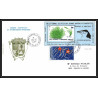 71570 porte timbre 1988 manchot jugulaire oiseaux birds collectionnez les plis des terres australes taaf lettre cover