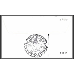 71570 porte timbre 1988 manchot jugulaire oiseaux birds collectionnez les plis des terres australes taaf lettre cover