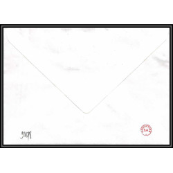 71571 porte timbre 1988 manchot jugulaire oiseaux birds collectionnez les plis des terres australes taaf lettre cover