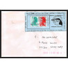 71572 porte timbre 1988 manchot jugulaire oiseaux birds collectionnez les plis des terres australes taaf lettre cover