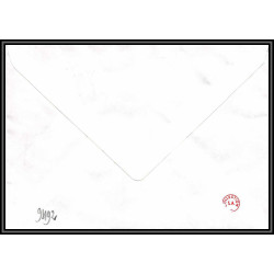 71584 porte timbre 1988 manchot oiseaux birds collectionnez les plis des terres australes taaf lettre cover France