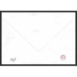 71589 porte timbre 1988 manchot papou oiseaux birds collectionnez les plis des terres australes taaf lettre cover France