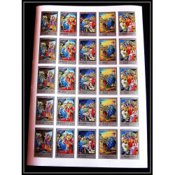 269c - sharjah MNH ** Mi N°737/746 B life of Jésus-Christ religion Non dentelé imperf feuilles sheets