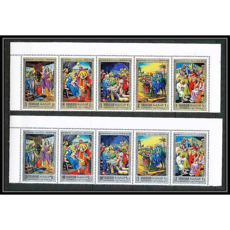 270a - sharjah MNH ** Mi N°737/746 A life of Jésus-Christ religion 