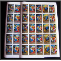 270c - sharjah MNH ** Mi N°737/746 A life of Jésus-Christ religion feuilles sheets