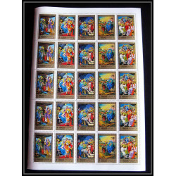 270c - sharjah MNH ** Mi N°737/746 A life of Jésus-Christ religion feuilles sheets