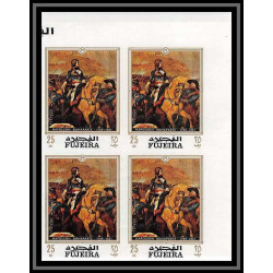 270g - Fujeira MNH ** Mi N°417/423 B Napoléon Tableau (Painting) Non dentelé imperf bloc 4