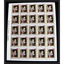 272a - Yemen kingdom MNH ** Mi N°717/725 A Tableau (Painting) feuilles sheets rubens murillo raphael