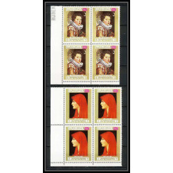 272c - Yemen kingdom MNH ** Mi N°717/725 A Tableau (Painting) bloc 4 rubens murillo raphael