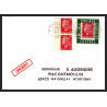 72124 porte timbre ailly sur noye somme 1978 amicale philatelique de castres Tarn cheffer 1536 lettre cover France
