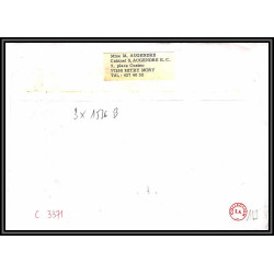 72124 porte timbre ailly sur noye somme 1978 amicale philatelique de castres Tarn cheffer 1536 lettre cover France