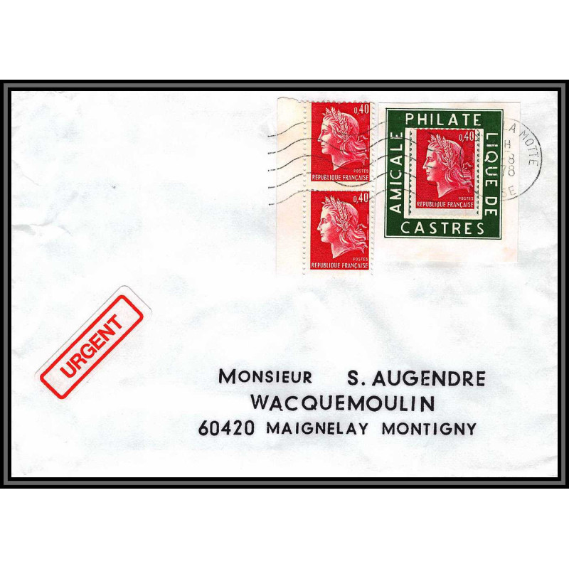 72128 porte timbre Cuise-la-Motte 1978 amicale philatelique de castres Tarn cheffer 1536 lettre cover France