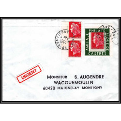 72131 porte timbre compiegne oise 1978 amicale philatelique de castres Tarn cheffer 1536 lettre cover France