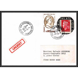 72134 porte timbre gournay sur aronde oise 1979 amicale philatelique de castres Tarn cheffer 1536 lettre cover France