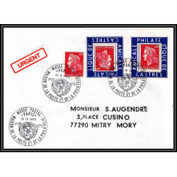 72172 porte timbre paris musee postal 1978 amicale philatelique de castres Tarn cheffer lettre cover France
