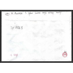 72178 porte timbre tricot 1978 amicale philatelique de castres Tarn cheffer lettre cover France
