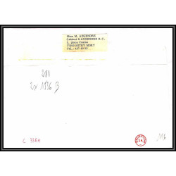 72222 porte timbre gournay sur aronde oise 1978 amicale philatelique de castres Tarn cheffer 1536 lettre cover France