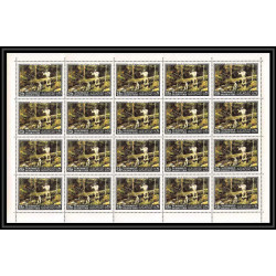273b - Yemen kingdom MNH ** Mi N°557/566 A Tableau (Painting) vermeer copley murillo feuilles sheets goya