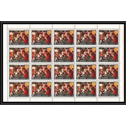 273b - Yemen kingdom MNH ** Mi N°557/566 A Tableau (Painting) vermeer copley murillo feuilles sheets goya