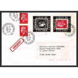 72247 porte timbre beaumont sur oise 1978 amicale philatelique de castres Tarn cheffer lettre cover France