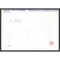 72263 porte timbre margny les compiegne 1978 amicale philatelique de castres Tarn cheffer lettre cover France