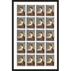 274 - Yemen kingdom MNH ** Mi N°557/566 B Tableau (Painting) Non dentelé imperf feuilles sheets 