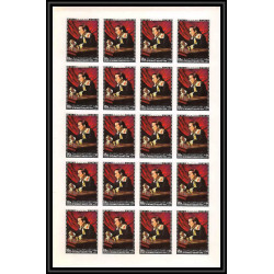 274 - Yemen kingdom MNH ** Mi N°557/566 B Tableau (Painting) Non dentelé imperf feuilles sheets 