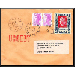 72407 porte timbre le meux oise 1985 exposition centem bordeaux cheffer lettre cover France