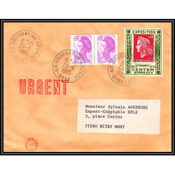 72408 porte timbre le meux oise 1985 exposition centem bordeaux cheffer lettre cover France