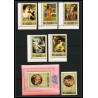276c - Fujeira MNH ** Mi N°1006/1010 A + BLOC 106 A Tableau (Painting) nus nudes gauguin ingres chirico 