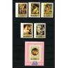 277a - Fujeira MNH ** Mi N°1006/1010 B + BLOC 106 B Tableau (Painting) nus nudes gauguin non dentelé imperf