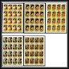 277e - Fujeira MNH ** Mi N°1006/1010 B Tableau (Painting) nus nudes Non dentelé imperf feuilles sheets