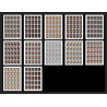 278p - Umm al Qiwain MNH ** Mi N°198/209 B Tableau (Painting) Non dentelé imperf feuilles sheets 