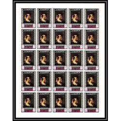 278p - Umm al Qiwain MNH ** Mi N°198/209 B Tableau (Painting) Non dentelé imperf feuilles sheets 