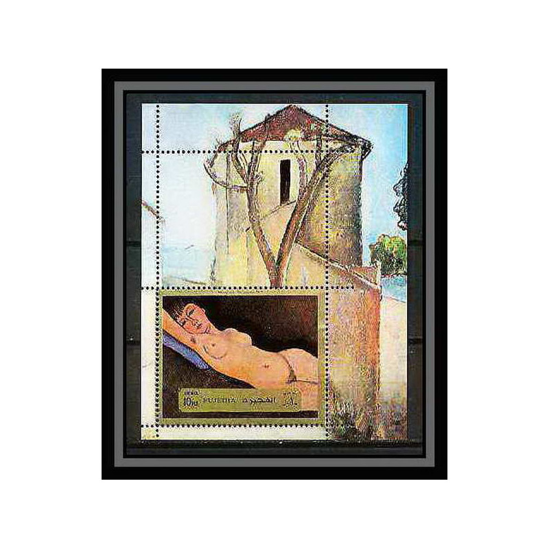 279 - Fujeira MNH ** Mi bloc N°118 A Amedeo Modigliani